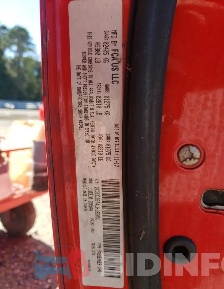 2C3CDZBT4JH195051 Photo# 12