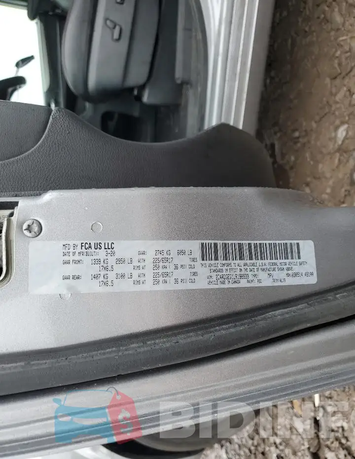 2C4RDGEG1LR198933 Photo# 13