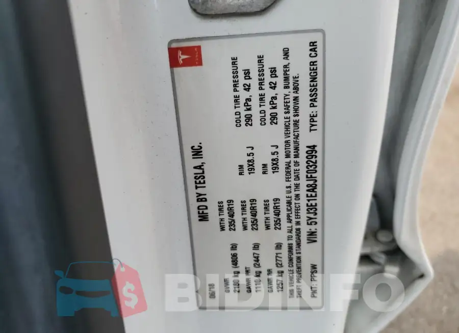 5YJ3E1EA8JF032994 Photo# 12
