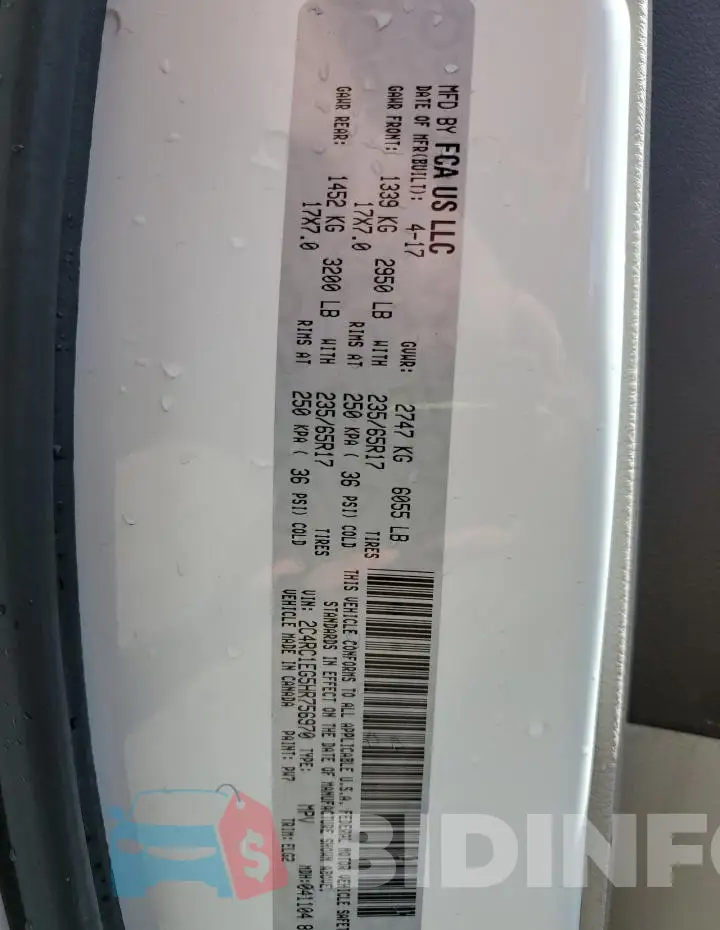2C4RC1EG5HR756970 Photo# 13