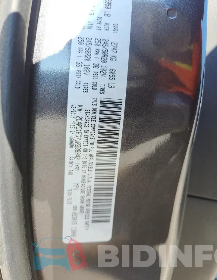 2C4RC1EG7JR288942 Photo# 13