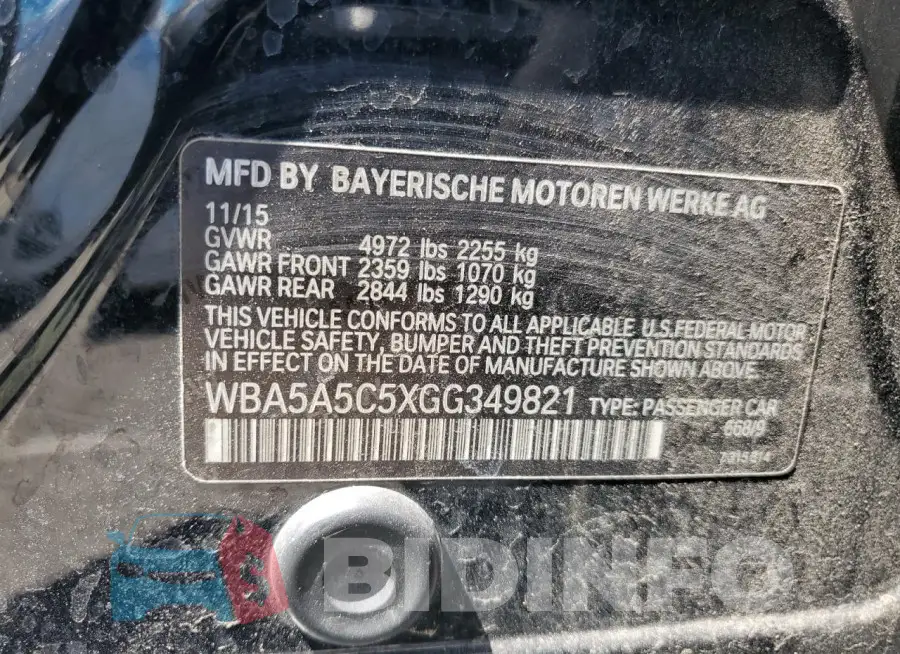 WBA5A5C5XGG349821 Photo# 12