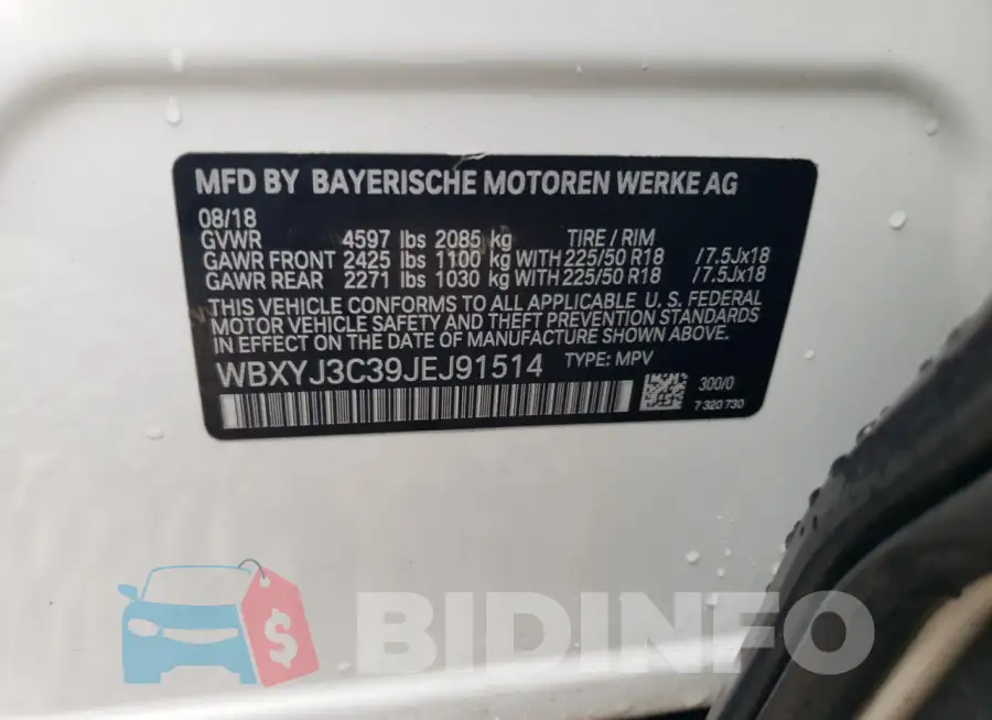 WBXYJ3C39JEJ91514 Photo# 13