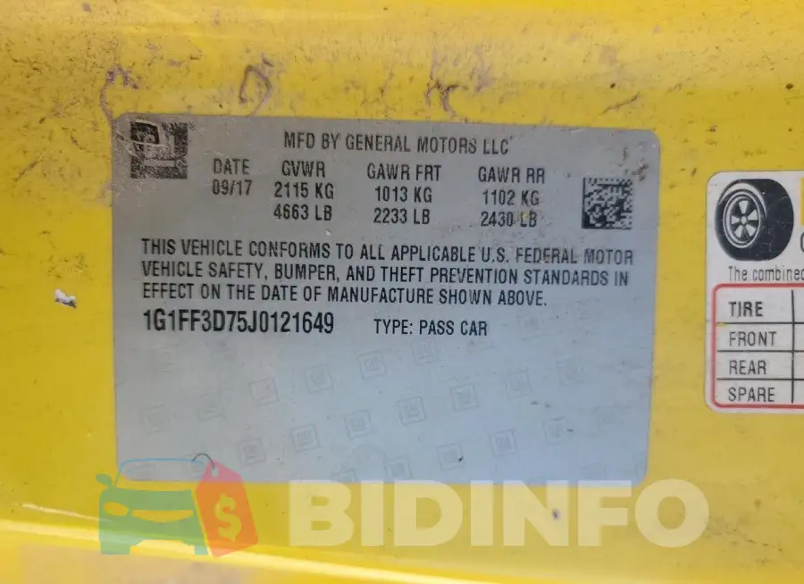 1G1FF3D75J0121649 Photo# 12