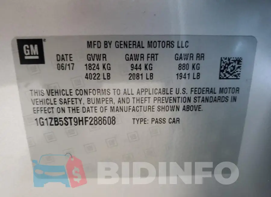 1G1ZB5ST9HF288608 Photo# 12