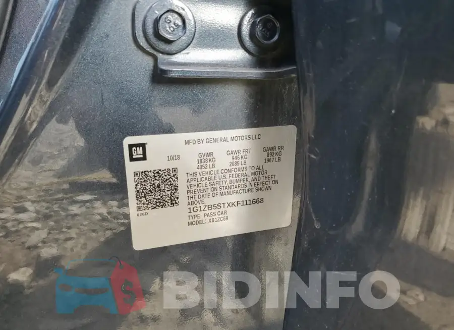 1G1ZB5STXKF111668 Photo# 12
