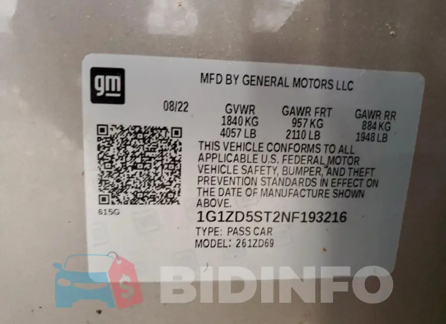1G1ZD5ST2NF193216 Photo# 13