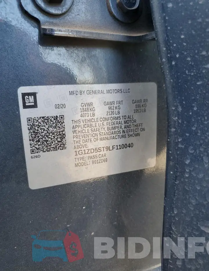 1G1ZD5ST9LF110040 Photo# 12