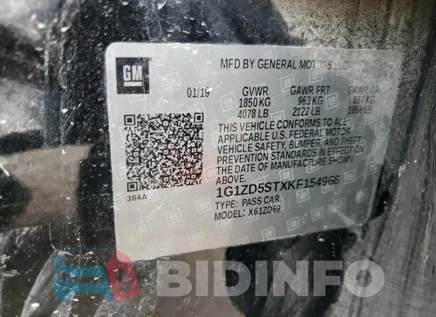 1G1ZD5STXKF154966 Photo# 13