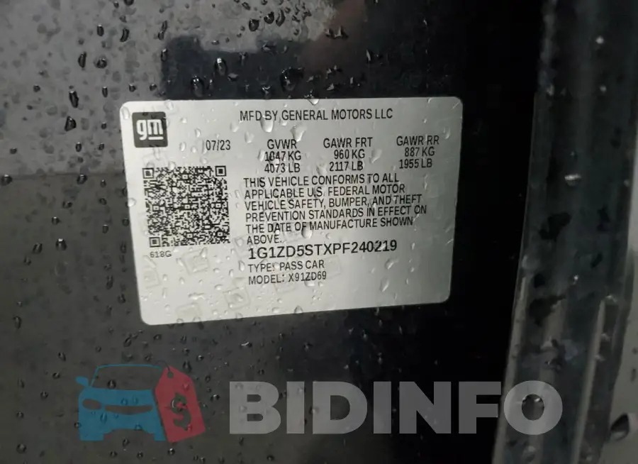1G1ZD5STXPF240219 Photo# 13
