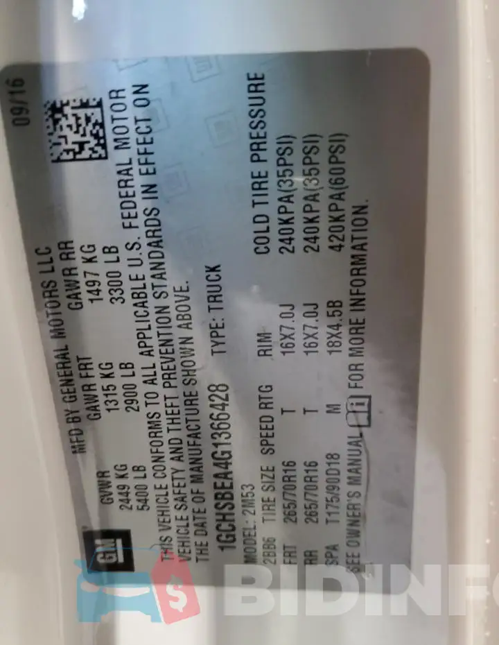 1GCHSBEA4G1366428 Photo# 12