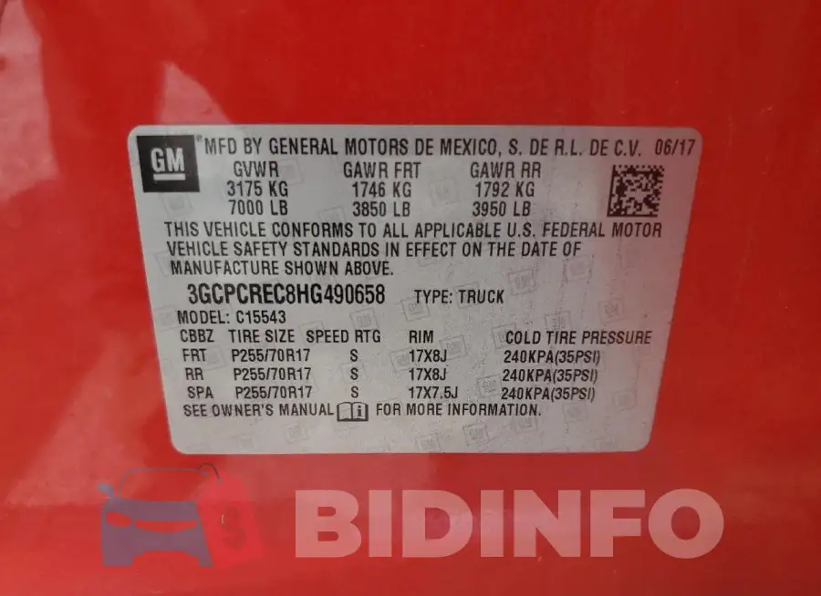 3GCPCREC8HG490658 Photo# 12