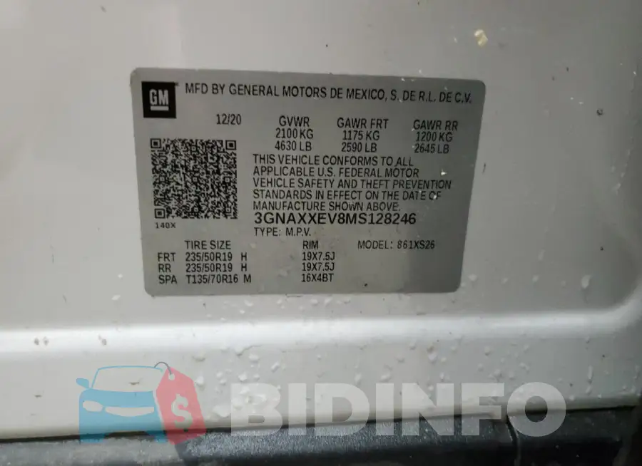 3GNAXXEV8MS128246 Photo# 13