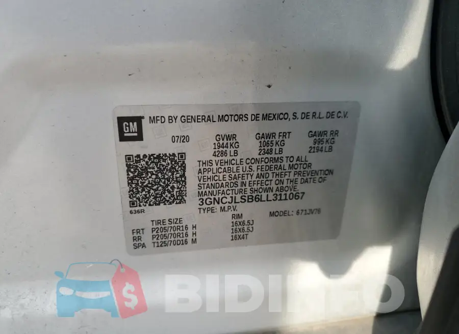 3GNCJLSB6LL311067 Photo# 14