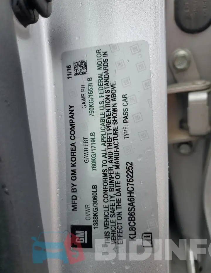 KL8CB6SA6HC762252 Photo# 12
