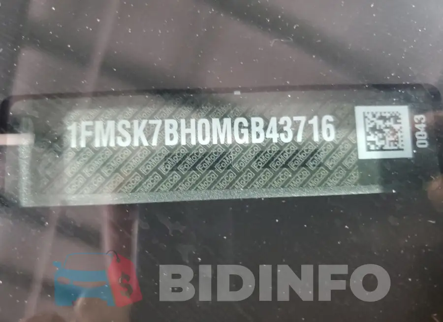 1FMSK7BH0MGB43716 Photo# 13