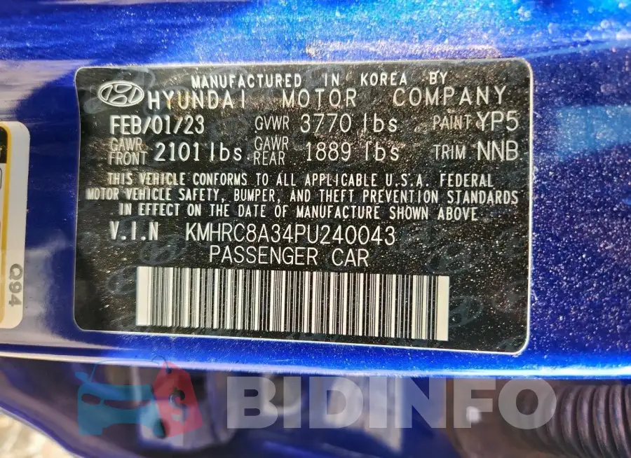 KMHRC8A34PU240043 Photo# 12