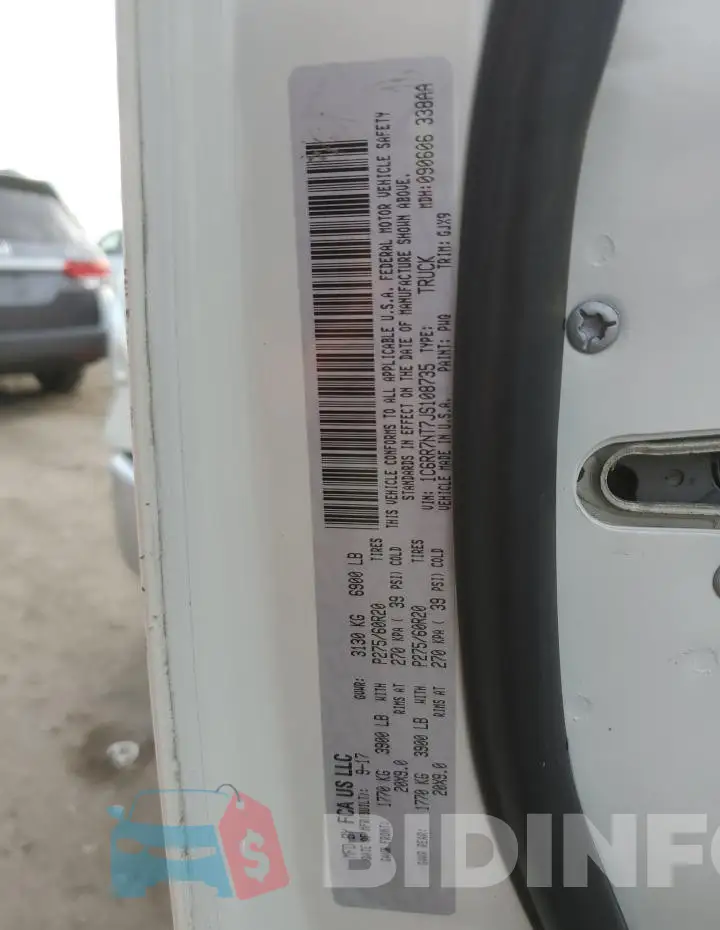 1C6RR7NT7JS108735 Photo# 12