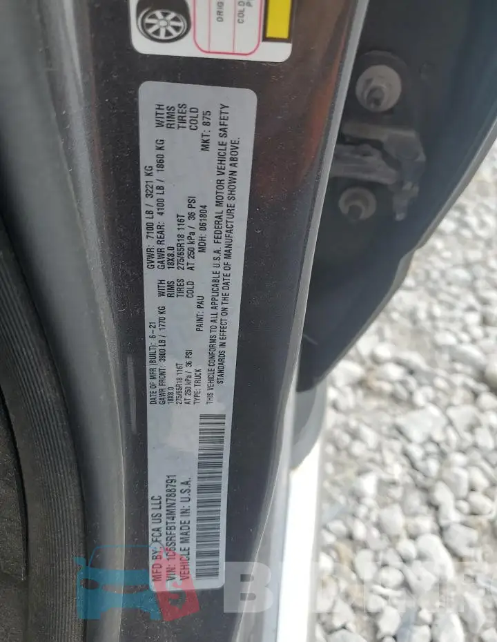 1C6SRFBT4MN788791 Photo# 12