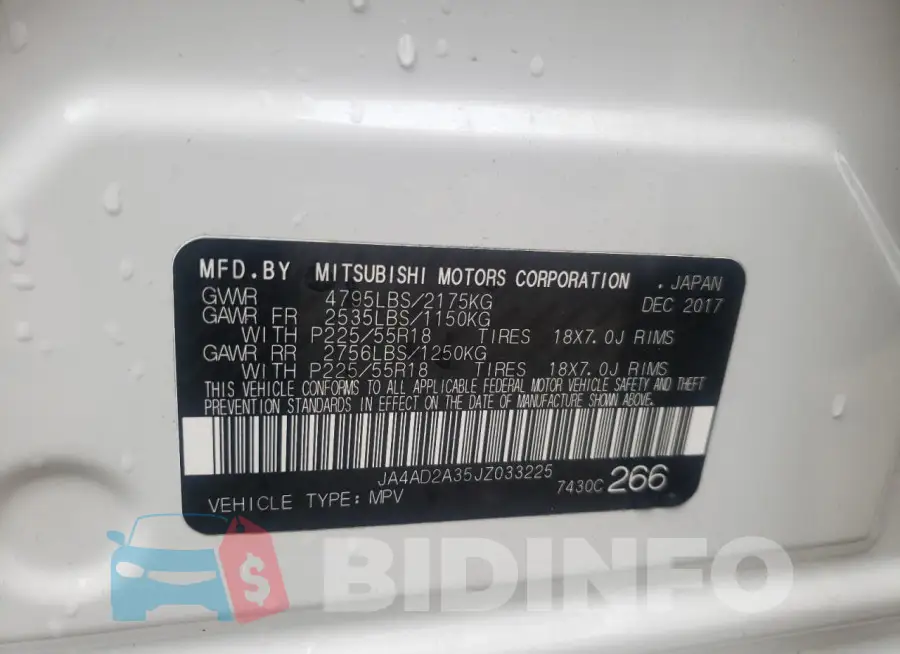 JA4AD2A35JZ033225 Photo# 13