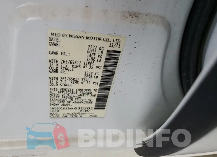 1N6ED1EJ1NN630201 Photo# 12