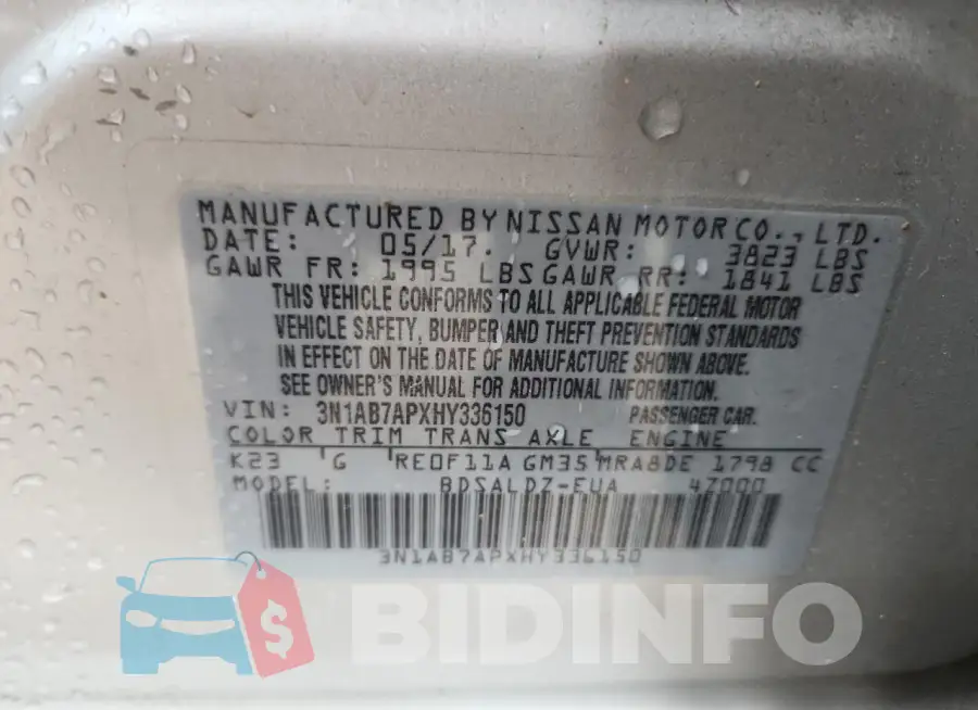 3N1AB7APXHY336150 Photo# 12
