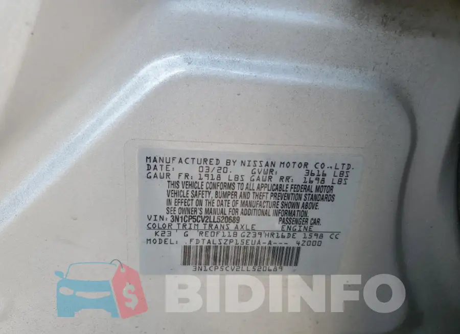 3N1CP5CV2LL520689 Photo# 14