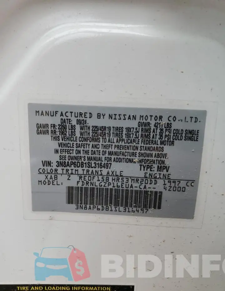 3N8AP6DB1SL316497 Photo# 13