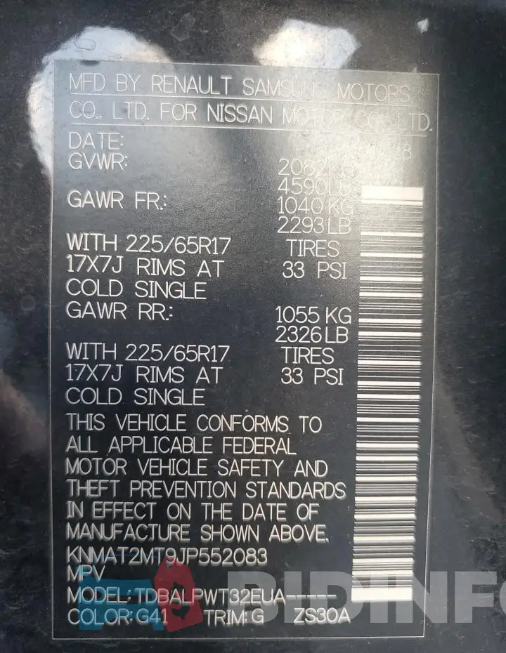 KNMAT2MT9JP552083 Photo# 13