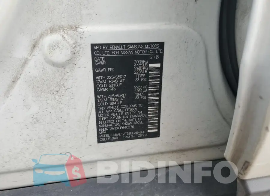 KNMAT2MTXGP640276 Photo# 14