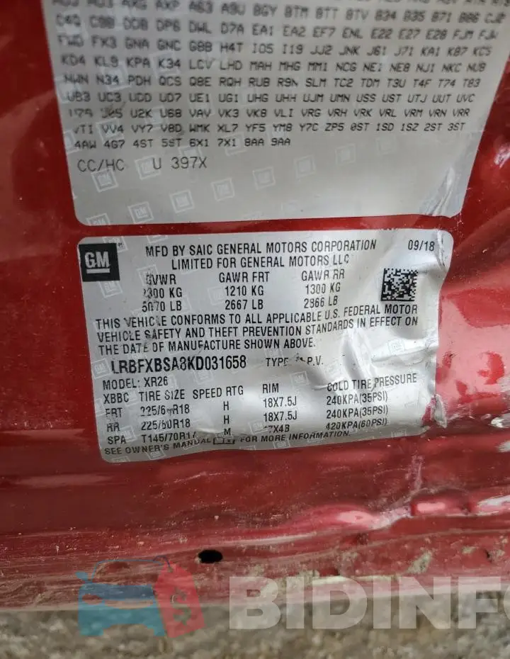 LRBFXBSA8KD031658 Photo# 14