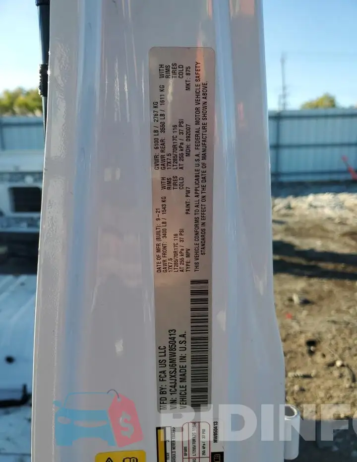 1C4JJXSJ6MW850413 Photo# 14