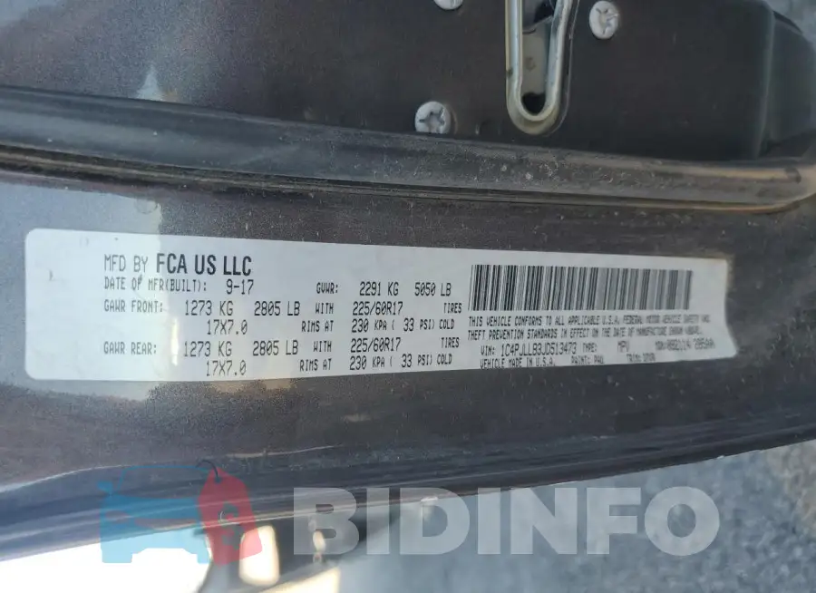 1C4PJLLB3JD513473 Photo# 13