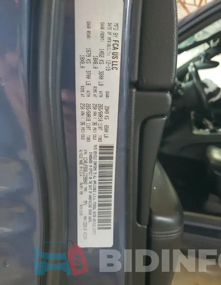 1C4RJFBG6LC238942 Photo# 12