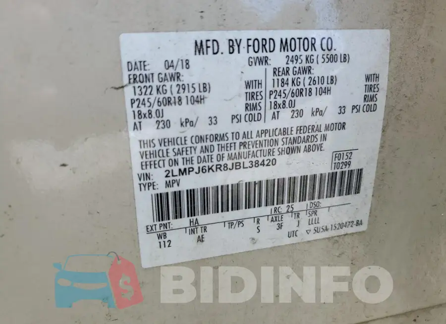 2LMPJ6KR8JBL38420 Photo# 13