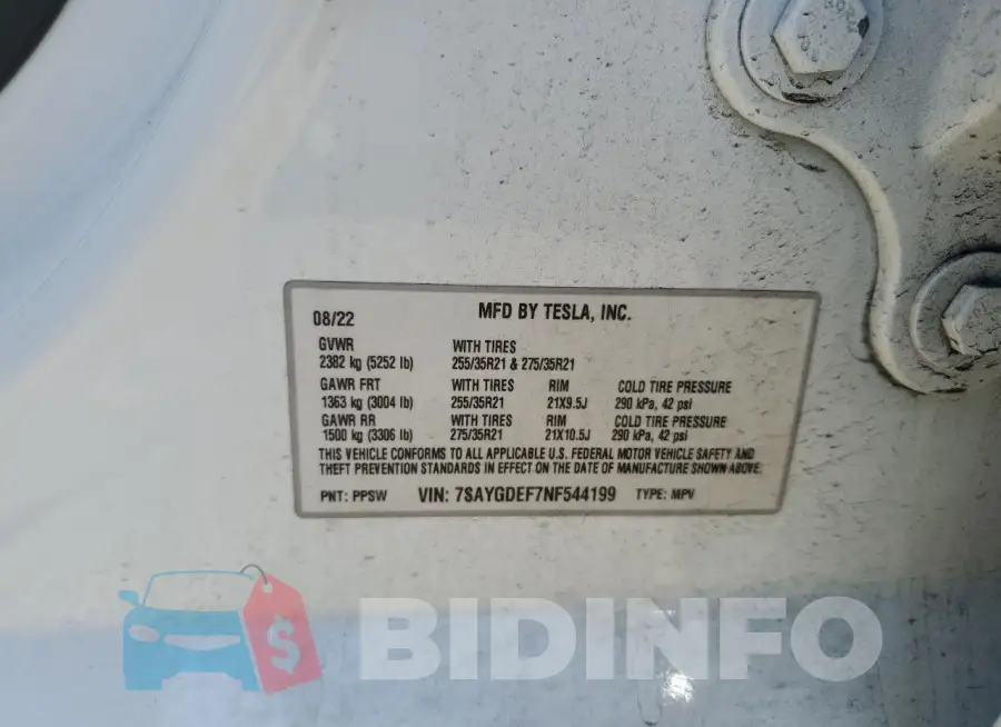 7SAYGDEF7NF544199 Photo# 12
