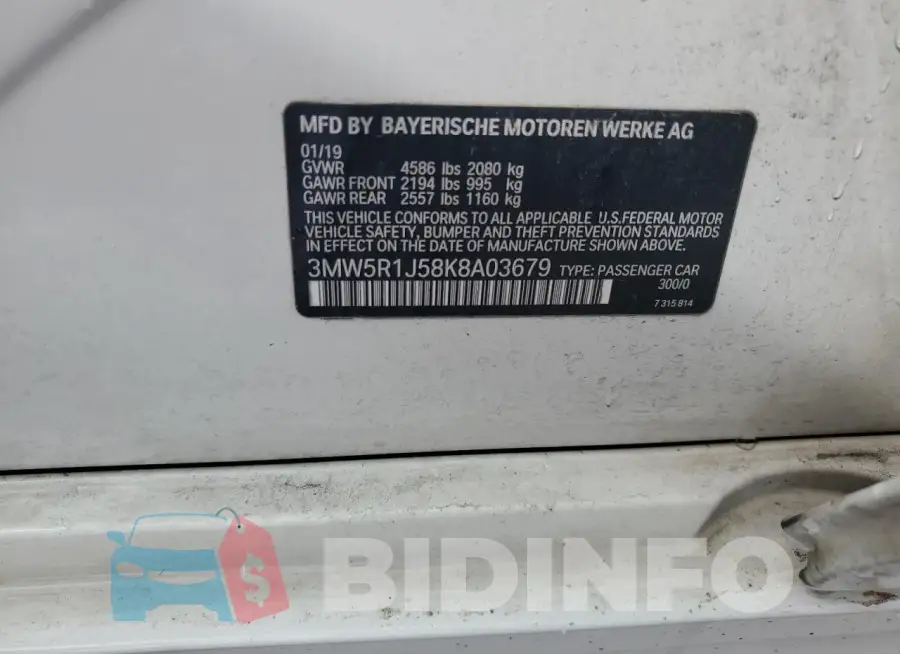 3MW5R1J58K8A03679 Photo# 12