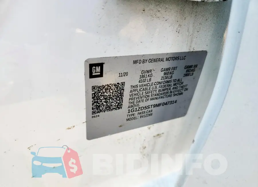 1G1ZD5ST9MF047314 Photo# 12