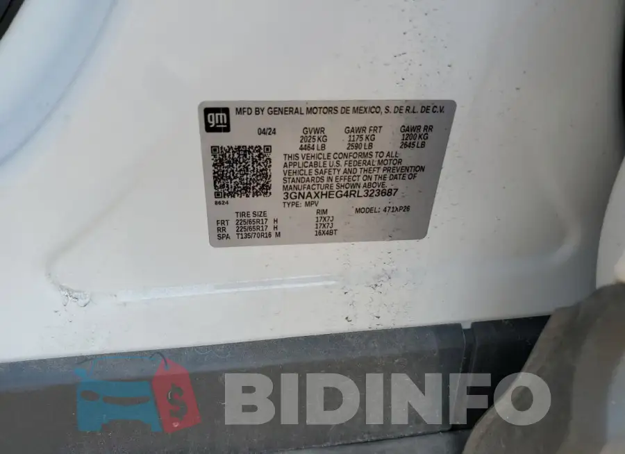3GNAXHEG4RL323687 Photo# 12