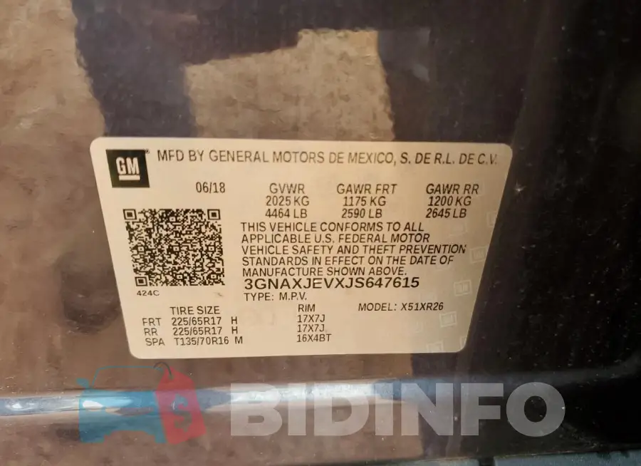 3GNAXJEVXJS647615 Photo# 13