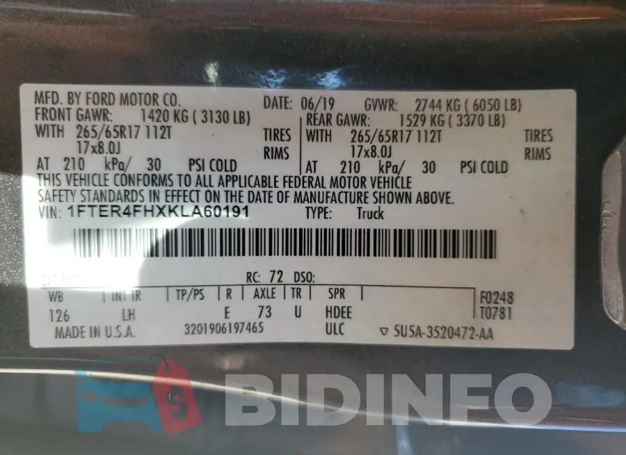 1FTER4FHXKLA60191 Photo# 12