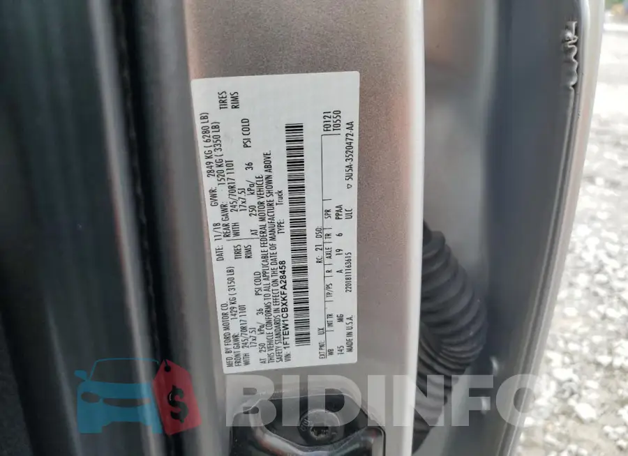 1FTEW1CBXKFA28458 Photo# 12