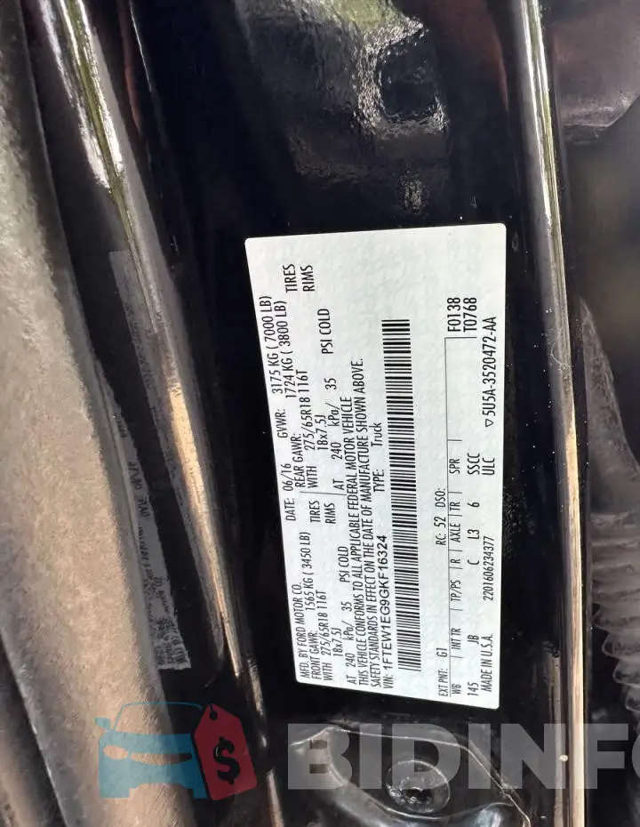 1FTEW1EG9GKF16324 Photo# 10