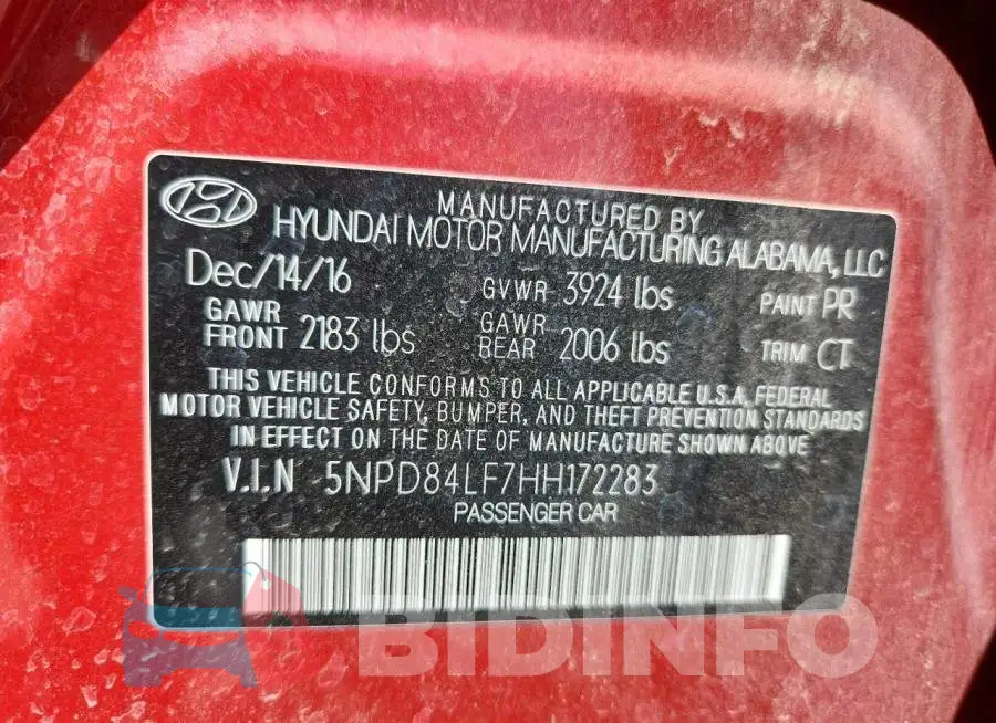 5NPD84LF7HH172283 Photo# 12
