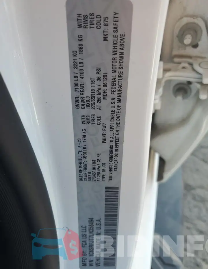 1C6SRFJT7LN358494 Photo# 12