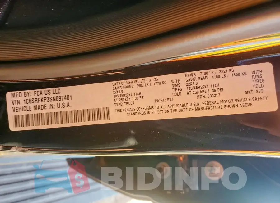 1C6SRFKP3SN697401 Photo# 12