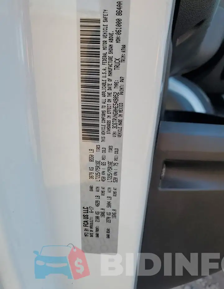 3C6TRVNG0HE549052 Photo# 13