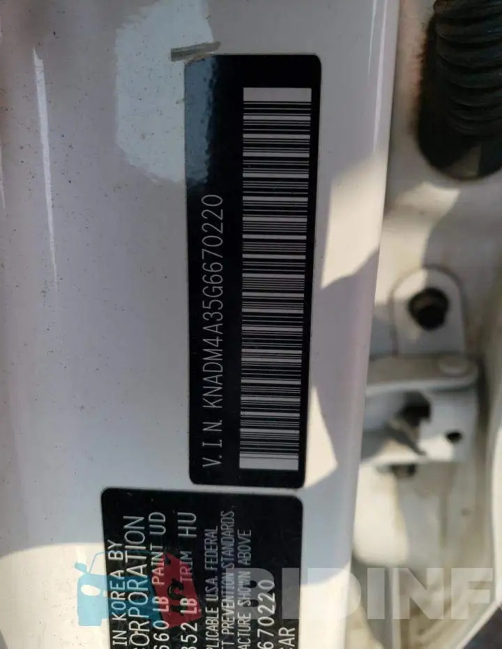 KNADM4A35G6670220 Photo# 12