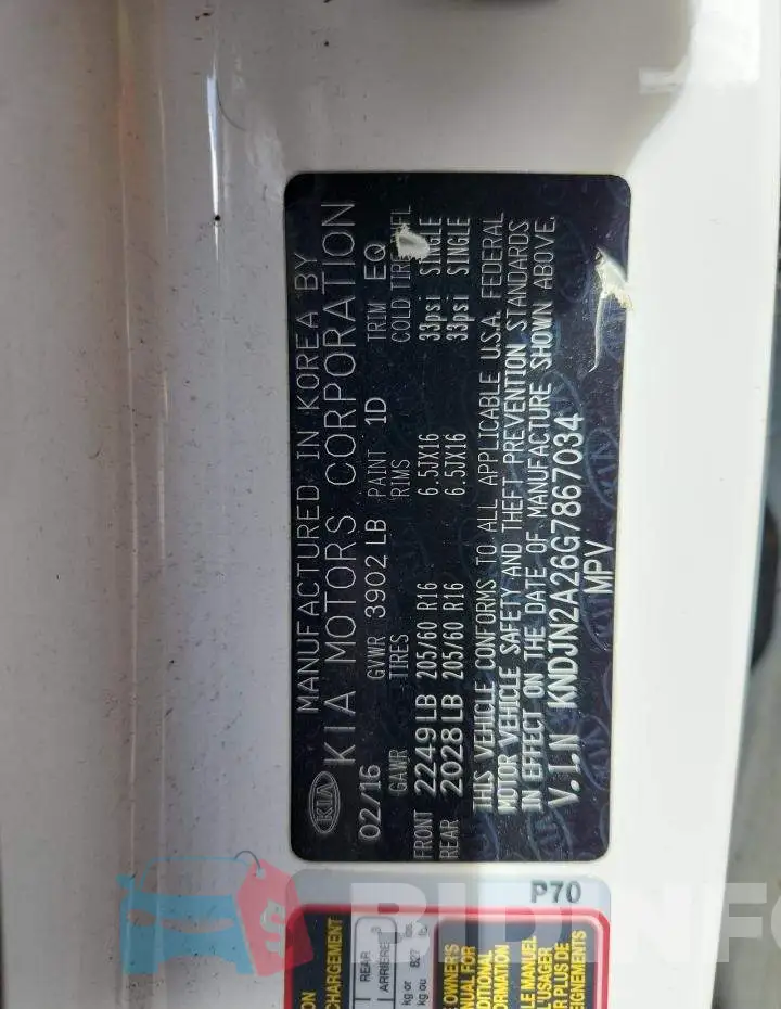 KNDJN2A26G7867034 Photo# 13