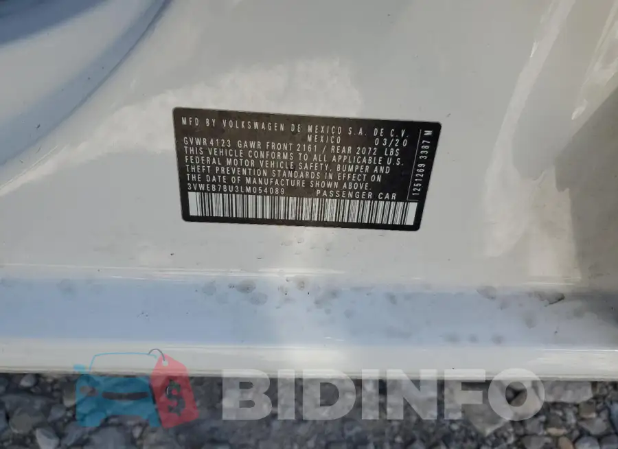3VWEB7BU3LM054089 Photo# 12